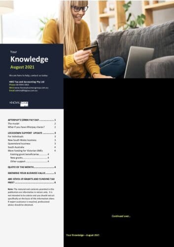 HBG - August 2021 – Your Knowledge