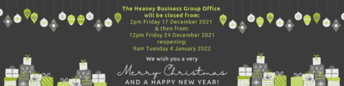 Heaney Business Group - Christmas Hours 2021